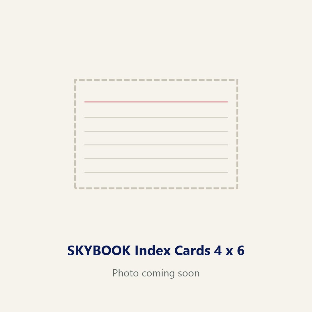 SKYBOOK Index Cards 4 x 6